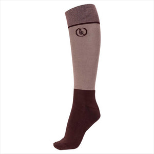 BR Reitsocken Fayenne in Braun und Bordeaux mit ergonomischem Design. Reit-Kniestrümpfe mit reduzierten Druckstellen und optimalem Halt.