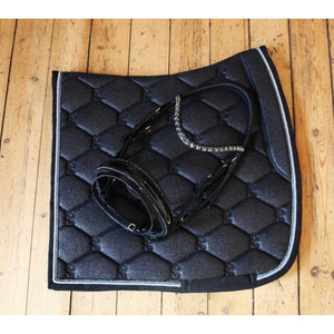 Otto Schumacher Trense Comfort XS Lack Crystal Moonlight Zierkeder und Stirnriemen Rivoli XL Crystal Moonlight