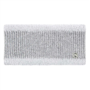 Stirnband ESFiore Winterkollektion in Hellgrau mit weichem Fleece-Rand, ideal für kalte Tage. Hochwertige Mischung aus Viscose, Polyester, Polyamide und Wolle.