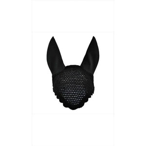 Eskadron Fliegenmütze ohne Kordel in Schwarz aus der Basic Kollektion für Pferde, schützt effektiv vor Fliegen und Insekten beim Reiten.