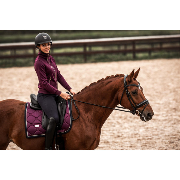 Equestrian Stockholm Saddle Pad Purple Gold 