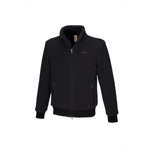 Pikeur Outdoorfleecejacke Herren 4039 in Schwarz, gefüttert mit Steppfutter, perfekt für kalte Wintertage. Funktionale Jacke mit Reißverschluss und Seitentaschen.