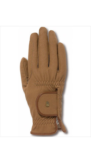 Roeckl Reithandschuhe Sommer Grip - Artikel 13786 in Hellbraun. Elastischer Sommerhandschuh für präzise Zügelführung und Komfort.