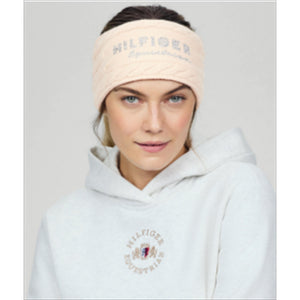 Tommy Hilfiger Equestrian Stirnband Libby in Beige aus der Herbst-/Winterkollektion 2026 für Damen, ideal für Reiter und Outdoor-Aktivitäten.