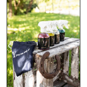 You Me All Glitzerspray für Pferde in Pink, Gold, Grün und Silber mit verbessertem Sprühkopf, ideal für Turniere und Shows im Freien.