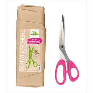 Bense & Eicke Schweifschere SchnittBerta mit pinkem ergonomischem Griff und rostfreier Solinger Edelstahlklinge für präzises Schneiden von Schweifhaar.