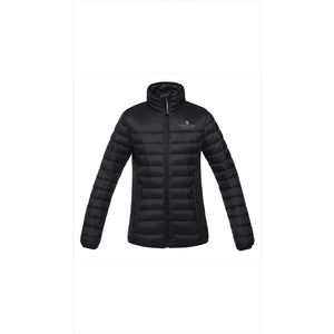 Kingsland KLC-OW-315 Unisex Thermojacke in Schwarz mit Stehkragen und Reißverschluss, atmungsaktiv und wasserabweisend für Reitsport.