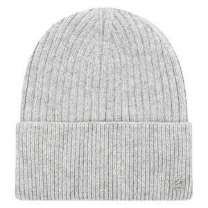 euro-star Mütze ESFiore Winterkollektion in Hellgrau aus Viscose, Polyester und Wolle. Gerippte Wintermütze für Damen, ideal für kalte Tage.