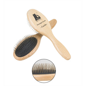 Leistner Mähnen- und Schweifbürste Cupido mit antistatischen Edelstahlstiften und ergonomischem Holzgriff. Ideal für Pferdepflege kaufen.