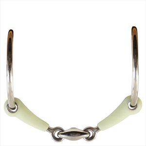 BR double-jointed loose ring snaffle Apple Mouth 