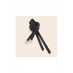 Kieffer Steigbügelriemen Elefant Soft mit Nylonkern in Schwarz, robustes Sattelzubehör für Pferde mit feiner Lochung für präzise Einstellung.