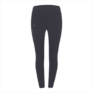 Cavallo Reitleggings Lin Grip RL in Schwarz mit flachen Nähten, ergonomischem Bund und funktionalen Taschen für optimalen Reitkomfort.