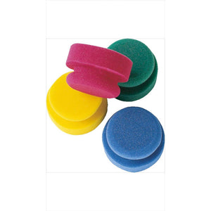 Haas Puck Schwamm Lederpflege | Praktischer Helfer in bunten Farben für Pferdepflege und Lederreinigung, ideal für Stall & Pflege.