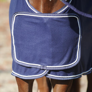 KAVALKADE Fleece-Abschwitzdecke mit Brustschutz (abnehmbar)