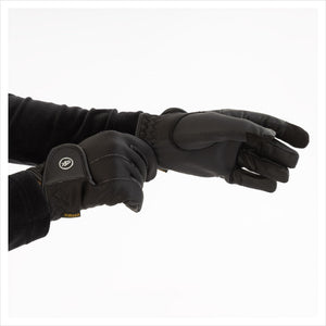 Winterreithandschuhe B&R Joyce in Schwarz mit Touchscreen Funktion und Klettverschluss, ideal für kalte Reittage 2026.