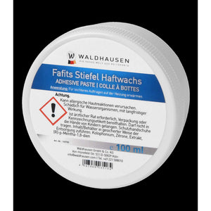 FAFITS Haftwachs 100ml von Waldhausen zur Verbesserung des Sattelgriffs und der Schenkellage. Langanhaltende Haftkraft für Reitstiefel und Zubehör.