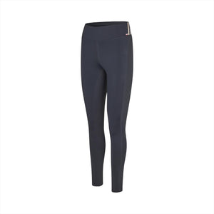 Kingsland Damenreitleggings KLNico Full-Grip in Dunkelblau mit breitem Bund und Handyfach, ideal für Sommer 2025. Funktionale Reitleggings mit 4-Wege-Stretch.