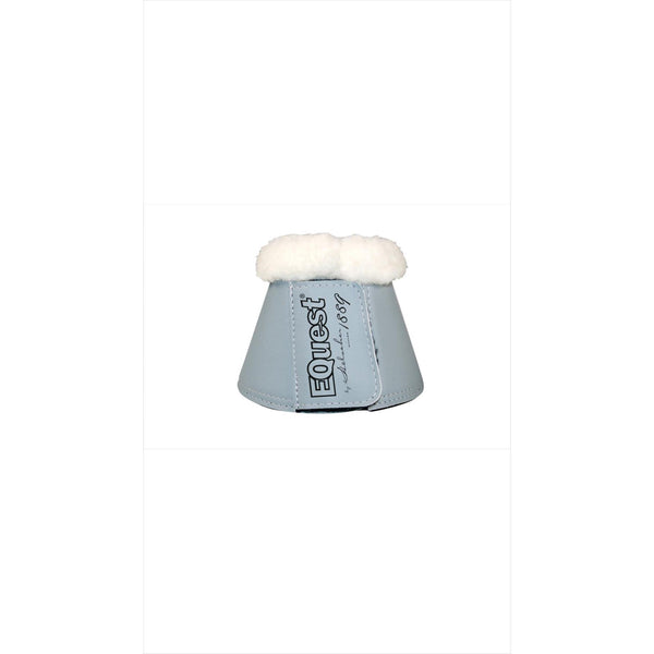 Equest hoof bells soft faux leather with faux fur and neoprene interior 