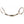 Harrys Horse Olivenkopftrense doppelt gebrochenen, Gold 13mm
