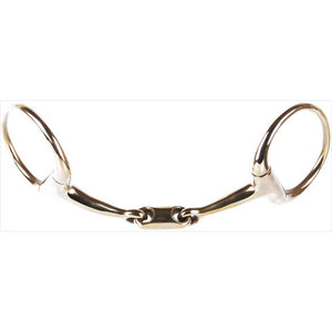 Harrys Horse Olivenkopftrense doppelt gebrochenen, Gold 13mm