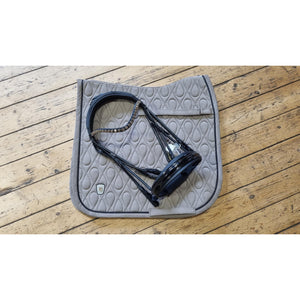 Otto Schumacher Kandare München FeelGood Lack OHNE Zügel Stirnriemen Rivoli XL Bronze