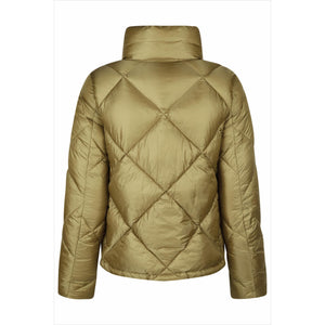 Rückansicht der Eskadron Steppjacke Heritage 2025/26 mit leichter Wattierung und Rautensteppung, ideal für Reiterinnen im Winter 2025.