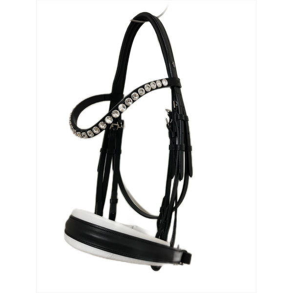 Otto Schumacher curb bit Venice Comfort XS with reins browband: Crystal 