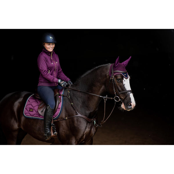 Equestrian Stockholm Saddle Pad Purple Gold 