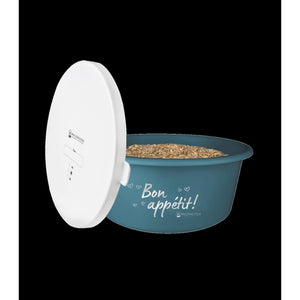 Waldhausen 5l feeding bowl with lid 'Bon Appetit!'