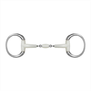 Waldhausen Happy Mouth Gebiss mit Olivenkopf und Rollgebiss-Design für Pferde. Ergonomisches Gebiss mit Apfelaroma, 16 mm Stärke, Ringe Ø 70 mm.