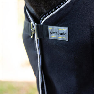 KAVALKADE Fleece-Abschwitzdecke mit Brustschutz (abnehmbar)