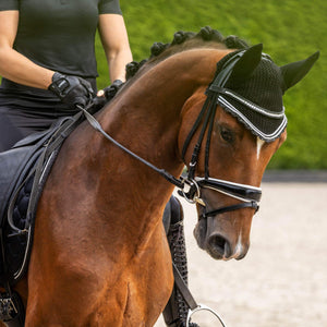 Black Equestrian Fly Veil