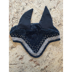 Gehäkelte Fliegenmütze mit Glitzer #SALE