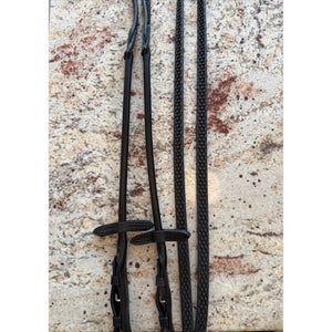 Otto Schumacher Zügel gummiert 13mm kaufen – hochwertige, rutschfeste Zügel mit Noppenstruktur und Lederdetails für Pferdesport.