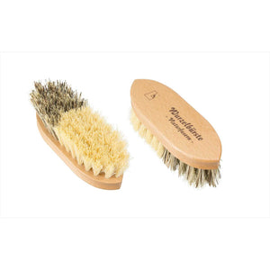 William Leistner Wurzelbürste Mini mit Naturfasern und ergonomischem Buchenholzgriff für gründliche Pferdepflege und vielseitige Reinigung.