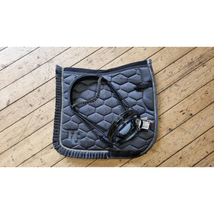 Otto Schumacher Trense München FeelGood Lack Fineline silver shade, Stirnriemen silver night ohne Zügel #SALE