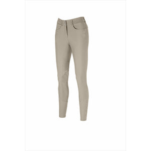 Pikeur Reithose Camie SD Athleisure 2025 in Beige mit figurbetontem Schnitt, ideal für Damen im Reitsport dank elastischem Material und Grip.