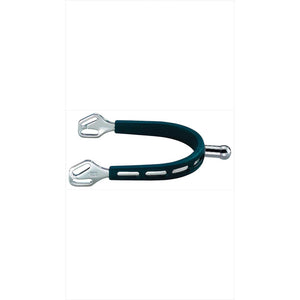 Sprenger Sporen Ultra Fit Extra Grip aus Edelstahl mit 3cm Kugelende und Weichgummi-Überzug für sicheren Halt beim Reiten.