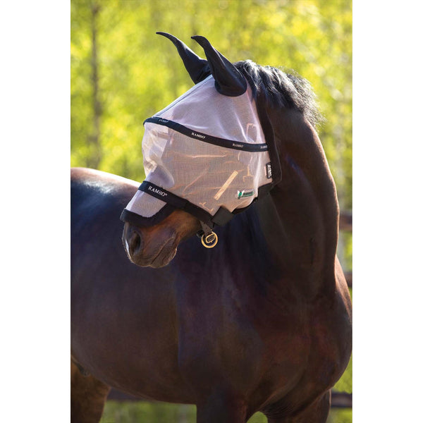 Horseware Rambo Fly Mask Plus with removable nose piece and eye protection 