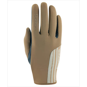 Roeckl Reithandschuhe Messara Sommer in Beige mit atmungsaktivem Material und optimaler Bewegungsfreiheit für warme Tage im Reitsport.