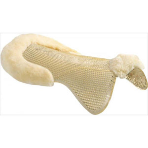 Acavallo Gelpad hinten erhöht mit Lammfellimitat Eco Wolle AC179-02000