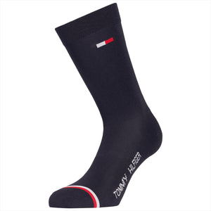 Tommy Hilfiger 2er Pack Reitsocken Fulton in Dunkelblau mit Logo, atmungsaktiv und ideal für Reitsport und Alltag geeignet.