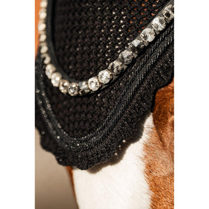 Schwarze Equestrian Fliegenmütze Premium #SALE