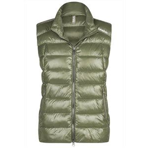 Eskadron Steppweste Damen FS25 in Olivgrün mit sportlichem Design, ideal für Sommer 2025. Funktionale Weste für aktive Damen.