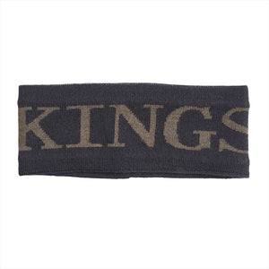 Kingsland Stirnband Quinlyn Unisex - Trendiges Accessoire in Dunkelblau mit kontrastierendem Logo, perfekt für stilbewusste Reitsportfans.