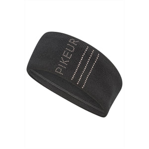 Pikeur Stirnband Winterkollektion 2025 in Schwarz mit RHINESTUDS Design, 100% Baumwolle und Fleece-Innenfutter für Reiterinnen.