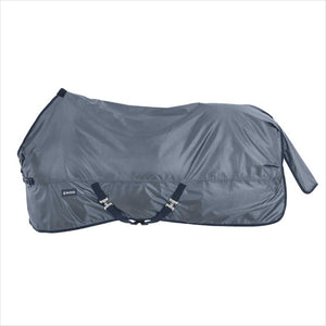 Busse Outdoordecke Windchill 0g in Grau, strapazierfähige Regendecke ohne Füllung für Pferde, ideal für Übergangszeit und feuchtkaltes Wetter.