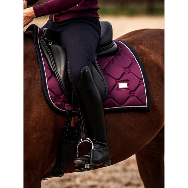 Equestrian Stockholm Saddle Pad Purple Gold 