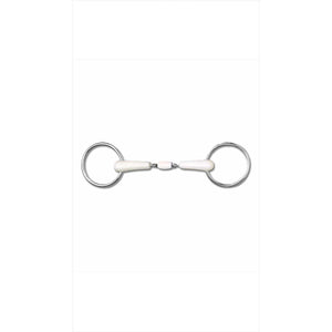 Happy Mouth Gebiss Apfelschnupper von Waldhausen, doppelt gebrochene Wassertrense aus rostfreiem Edelstahl mit 16mm Kunststoff-Mundstück.