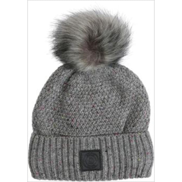 Equipage knitted hat Lira Glitter with removable bobble 